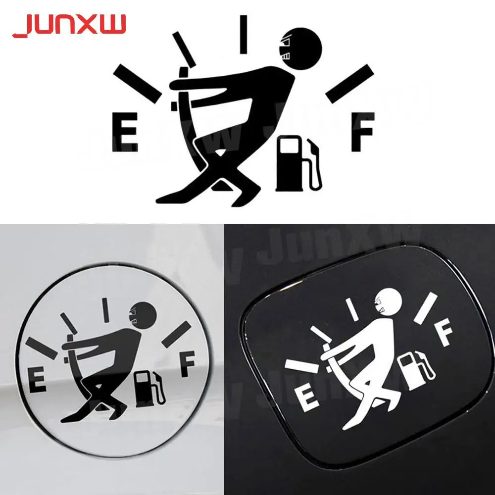 

Car Tank Cover Funny Decals Vinyl Black White Multicolor Universal Gas Consumption Fuel Gage Empty Sticker for All Cars