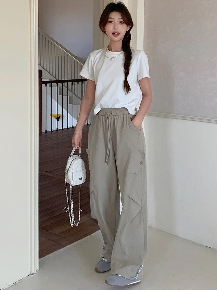 

Брюки-карго женские, всесезонные хлопковые облегающие бегуны, спортивные штаны для бега, впитывающие пот, впитывающие влагу, большие размеры