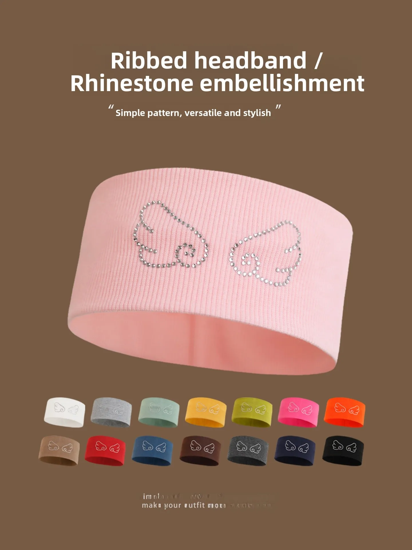 faixa-de-cabelo-elastica-absorvente-de-suor-para-mulheres-estilo-doce-com-asas-de-strass-ideal-para-corrida-yoga-e-lavagem
