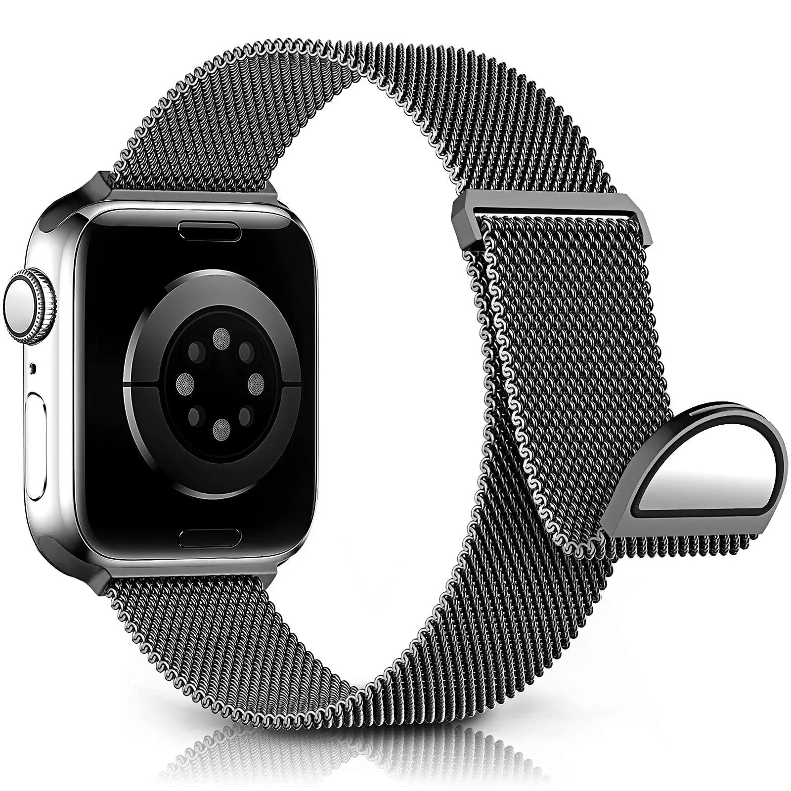 Magnetic Steel Strap For Apple Watch Ultra 9 8 7 6 5 4 2 SE Milanese Loop Band iWatch Strap 38mm-49mm Bracelet Wristband iWatch