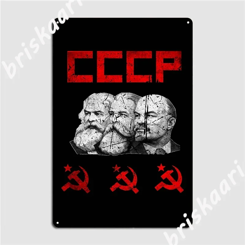Ussr Cccp Hammer Sickle Flag Communist Propaganda Of The Soviet Union Metal Signs Club Bar Designing Plaques Tin sign Posters