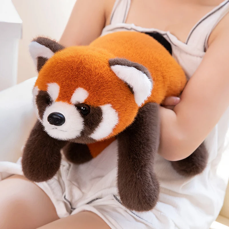 45/60/80cm Kawaii Simulation Raccoon Plush Doll Pillow Grey Standing Lying Animal Raccoon Plush Toy Gift For Boys And Girls