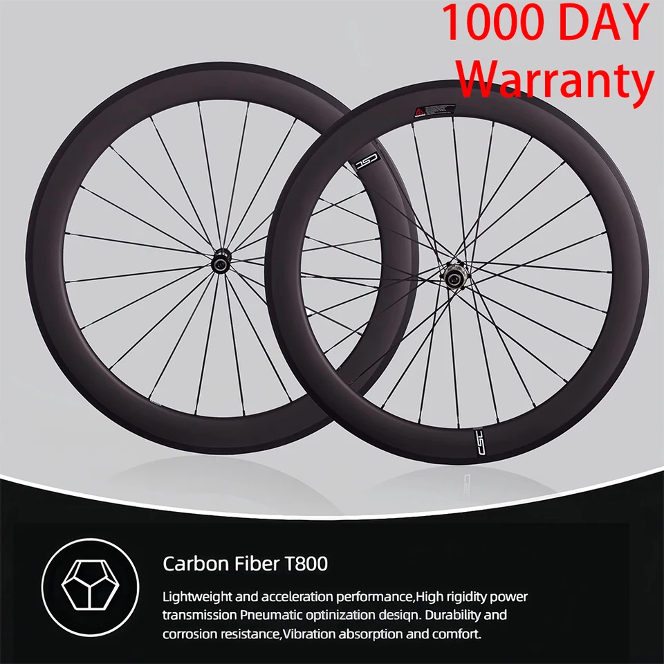 CSC UCI 700C レーシングバイク カーボンホイールセット 38/50/60/88mm
