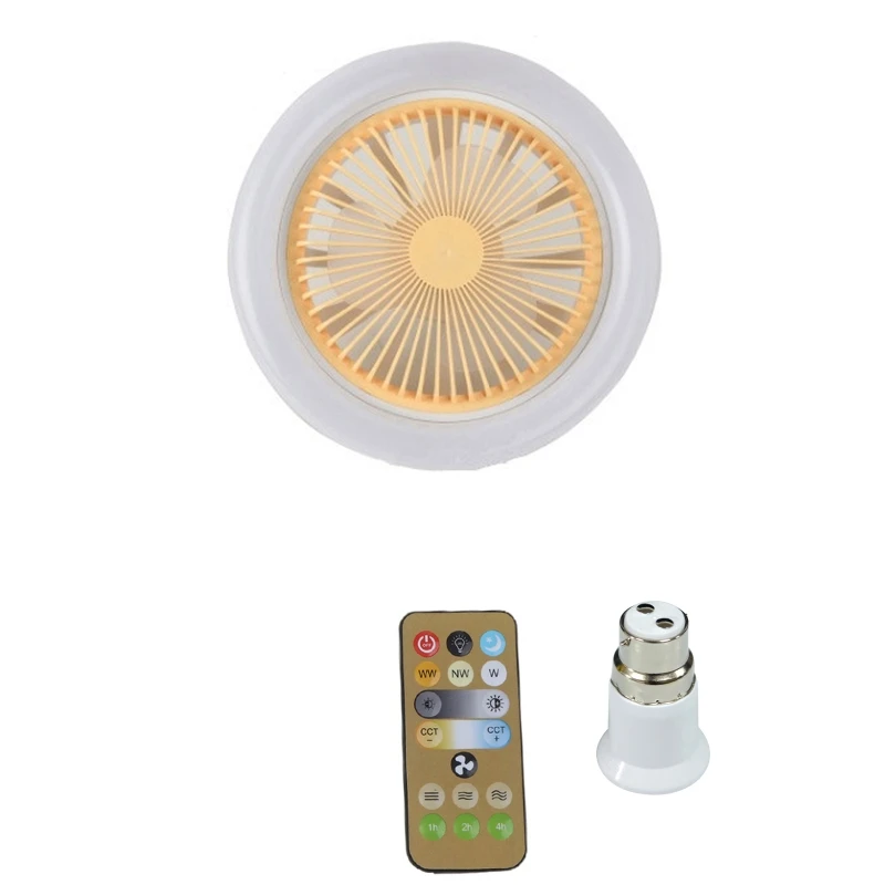 für Smart-Deckenventilator, LED-Lampe, elektrischer Ventilator mit Fernbedienung, B22-zu-E27-Lichtkonverter-Adapter,