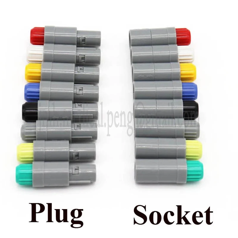 1 set of PAG PRG 1P 2 3 4 5 6 7 8 9 10 14 pin medical plastic push pull self-locking connectors, free male and female sockets