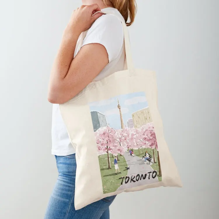 Toronto Landmarks - Trinity Bellwoods Park in Spring Tote Bag tote bag screen Large bags for women sac pour femme