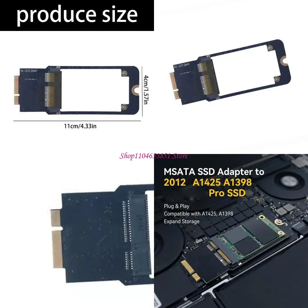 Easy Installation MSATA Drive To 2012 Notebook Adapter With Stable Transmission 