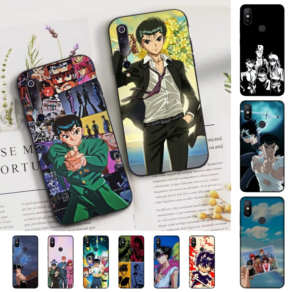 

YuYu Hakusho Phone Case For Xiaomi Mi 5X 8 9 10 11 12 lite pro 10T PocoX3pro PocoM3 Note 10 pro lite