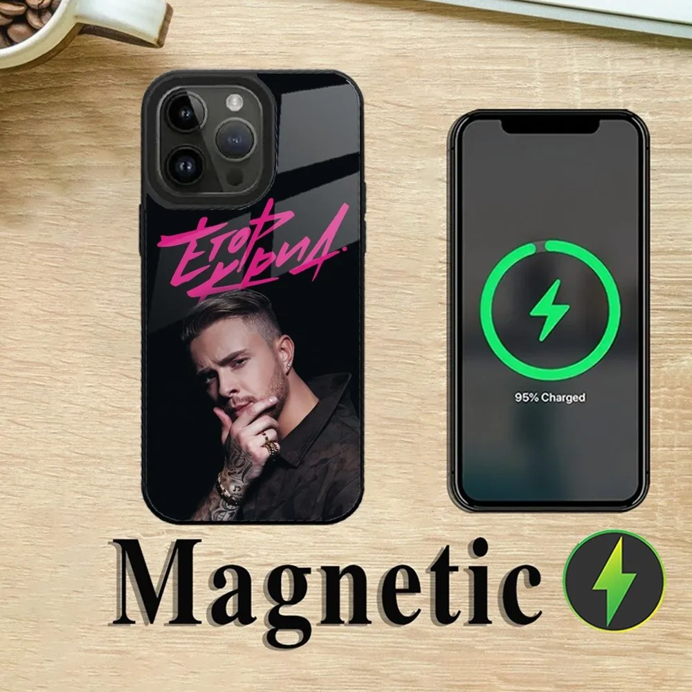 Rapper Egor Kreed EK Phone Case For iPhone 16,15,14,13,12,11,Plus,Pro,Max Mini Magsafe Magnetic Wireless Charging image 4