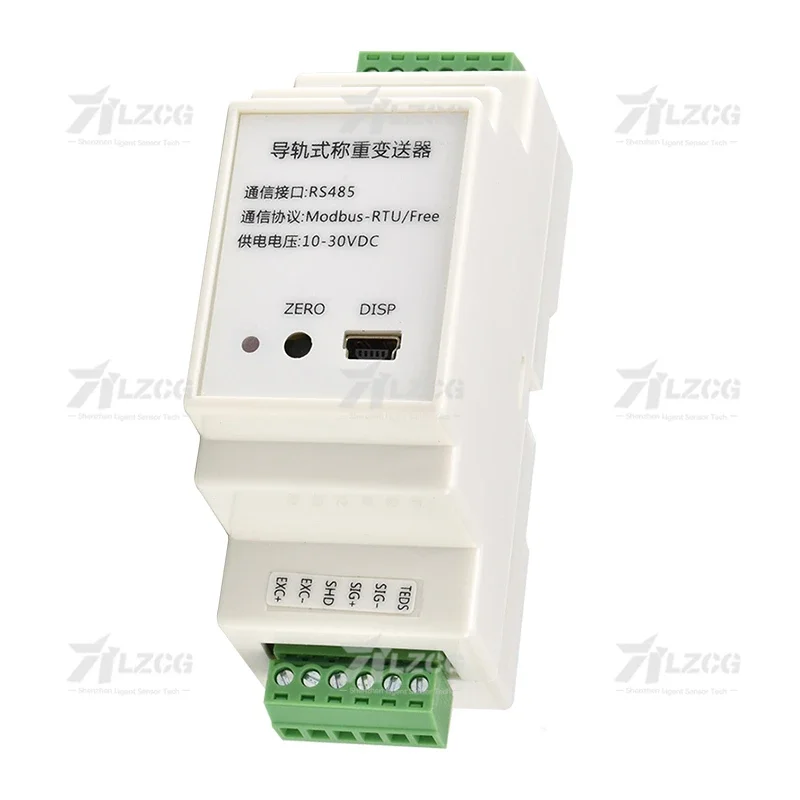 Industrial Force Load Cell Transmitter Output Digital Signal RS485 Communication Modbus RTU Switch I/O Converter Rail mounting