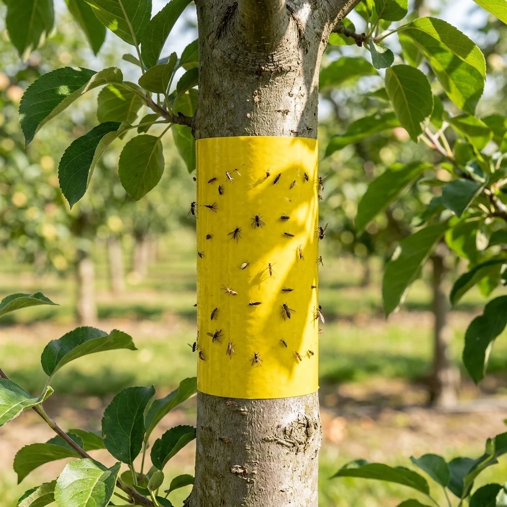 Gelbes Doppelseitiges Insektenfalle-Klebeband für Garten und Baumschule Schädlingsbekämpfung Gartenbedarf Schädlingsbekämpfungsprodukte 2/5/10M X 10M – Detail 5