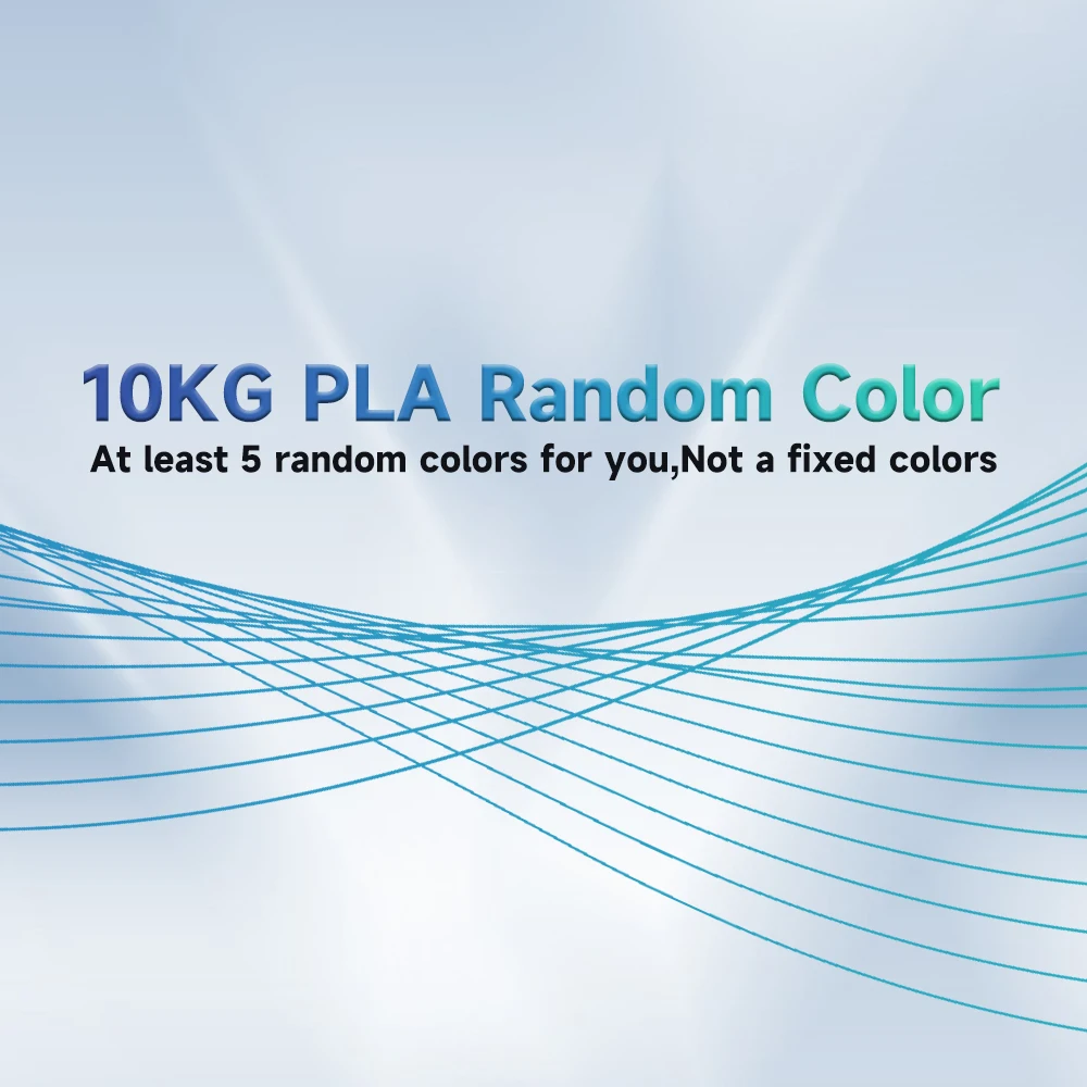 MIX Colors 10KG PLA Filaments for 3D Printer Filament 10 Rolls 1.75MM 100% No Bubble for FDM DIY Gift Material Fast Shipping