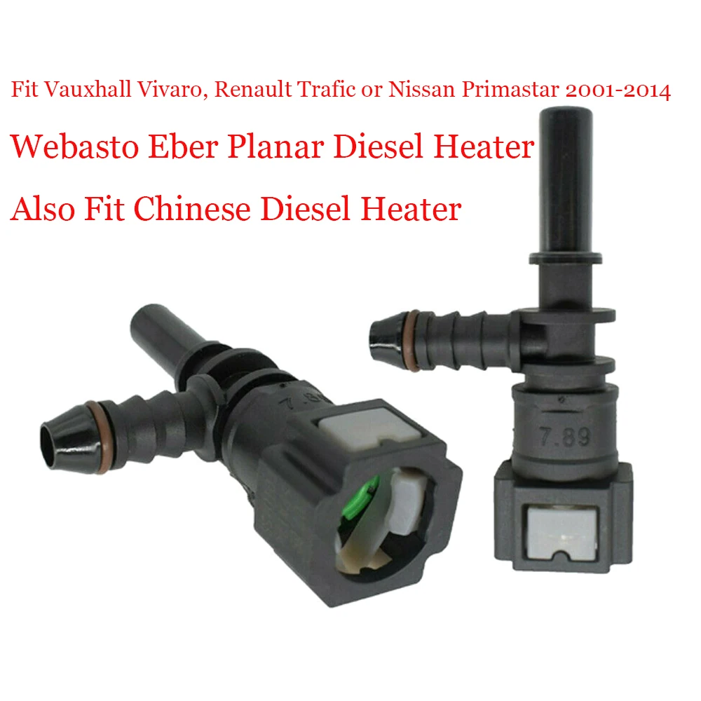 Car Fuel Line Hose Quick Release Connector 7.89mm ID6 For Vauxhall Vivaro Renault Nissan Webasto Eber Planar Diesel Heater