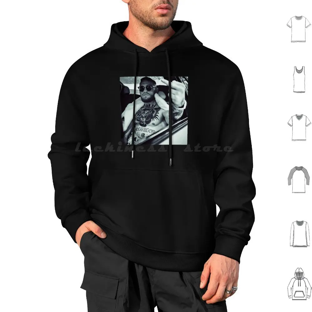 Conor Mcgregor Conor Mcgregor Middle Finger-Notorious Essential Hoodies Long Sleeve Conor Mcgregor Conor Mcgregor Conor