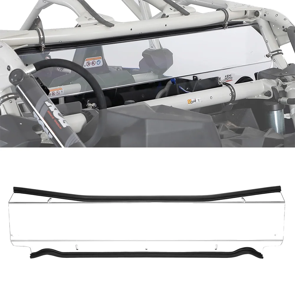 Für Can-am Maverick X3 Max R RR 4x4 XDS XRC XRS DS RS Turbo DPS 900 Verbesserte Abdichtung Heckscheibe PC Klare Heckscheibe 2017+