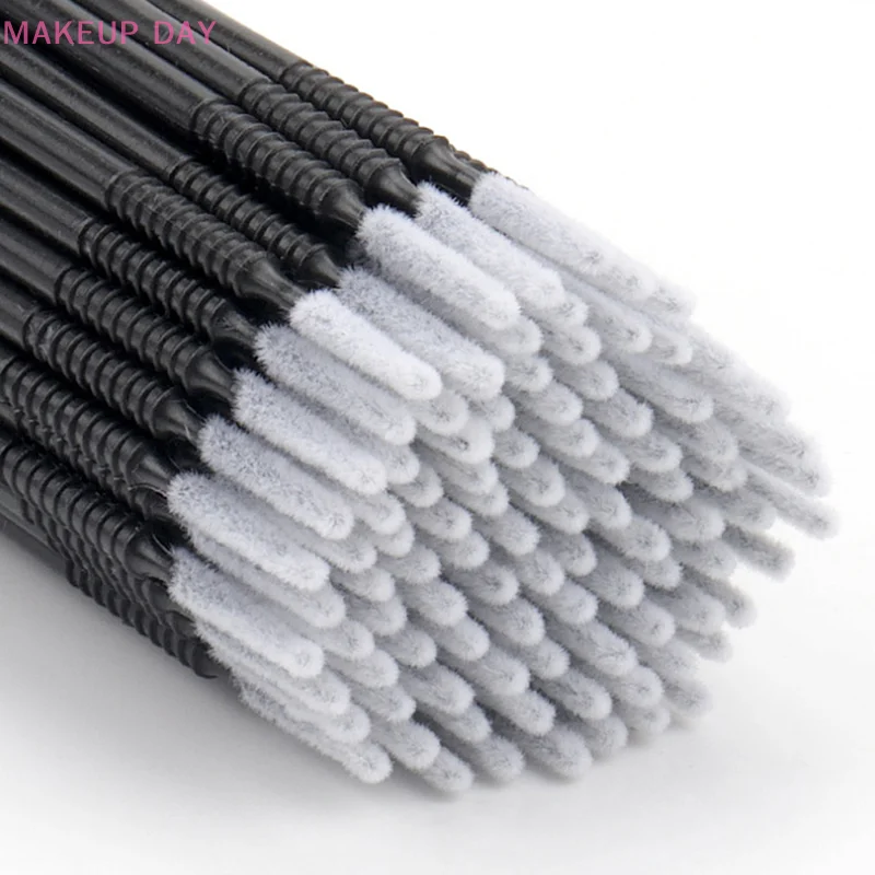 100PCS Disposable Cotton Swab Eyelash Extension Tools Mascara Applicator Brush Lashes Extension Makeup Applicator Removal Tool