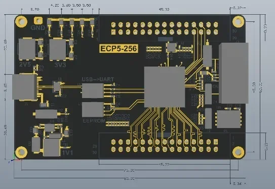 LFE5U-25F-6BG256C Lattice Development Board Ecp5 Development Board