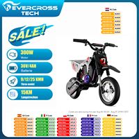 Children's electric Motorbike EVERCROSS TECH EV12M Pro - 300W, 25 km/h, 15 km battery life, Bluetooth & LED 12 ''tires