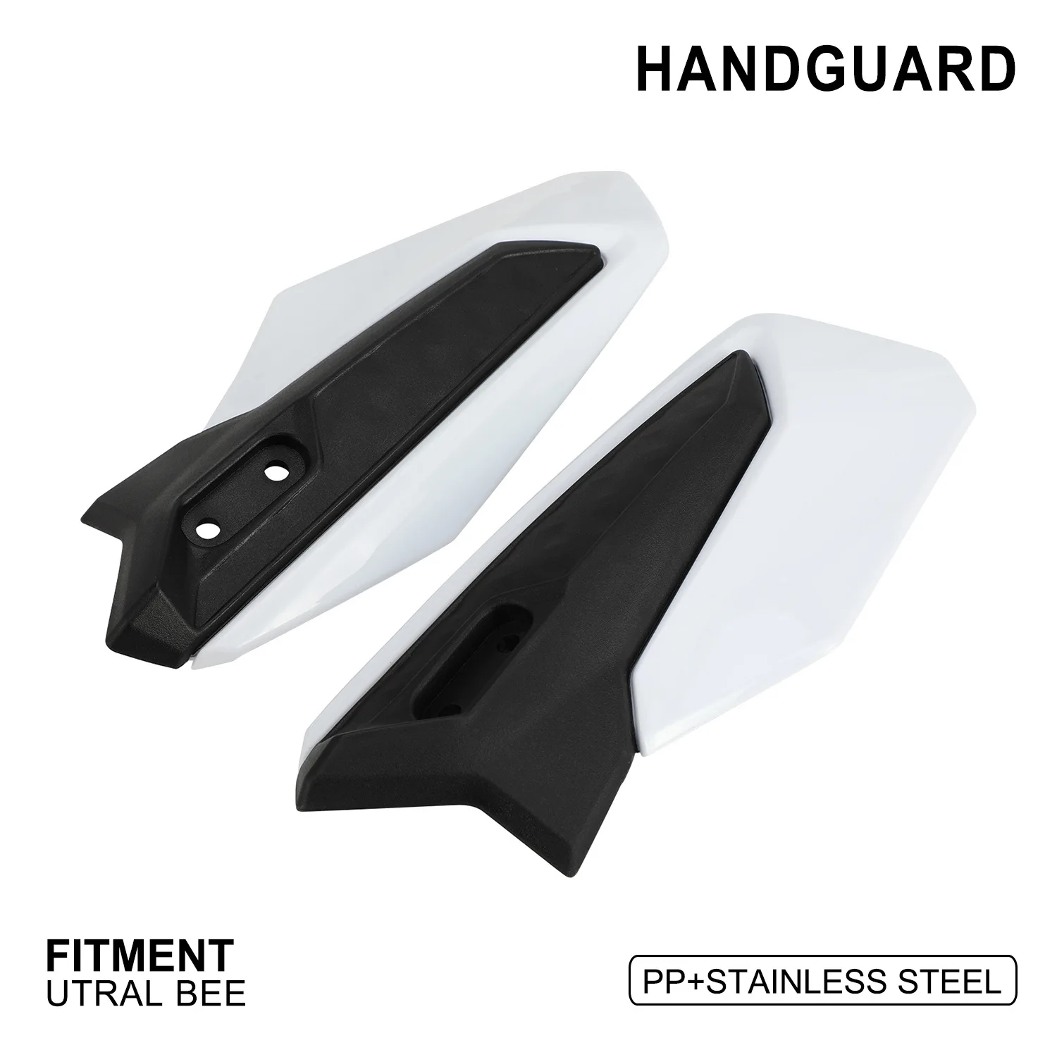 

Ultra Bee Motorcycle PP Material Front Windshield Crash Guard Hand Guards Modification Kit