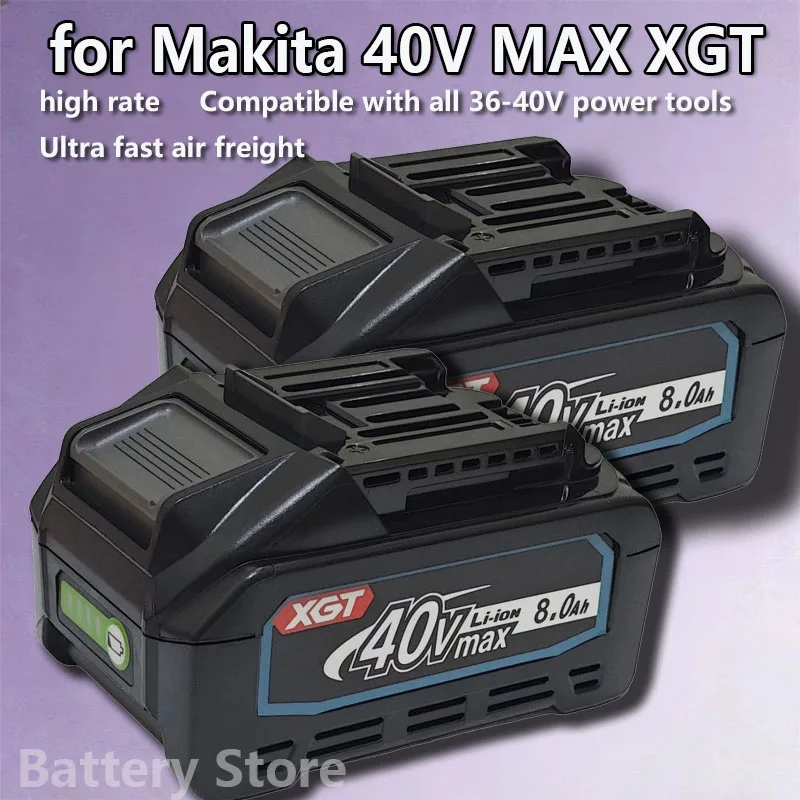

Для аккумулятора Makita 40 В, литиевая аккумуляторная батарея 8,0 Ач, BL4040, BL4025, BL4050, зарядное устройство 40 В постоянного тока, аккумулятор для инструментов Max XGT