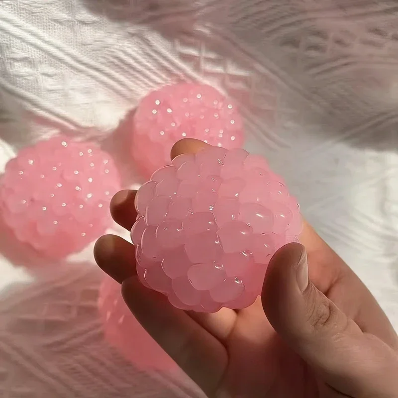 Handgefertigte Squishy-Bälle mit Eisperlen, Quetsch-Ornamente, Fidget-Spielzeug mit Langsamer Rückfederung, Deko für Freunde, Angstlinderung, Entspannungsgeschenk – Detail 7