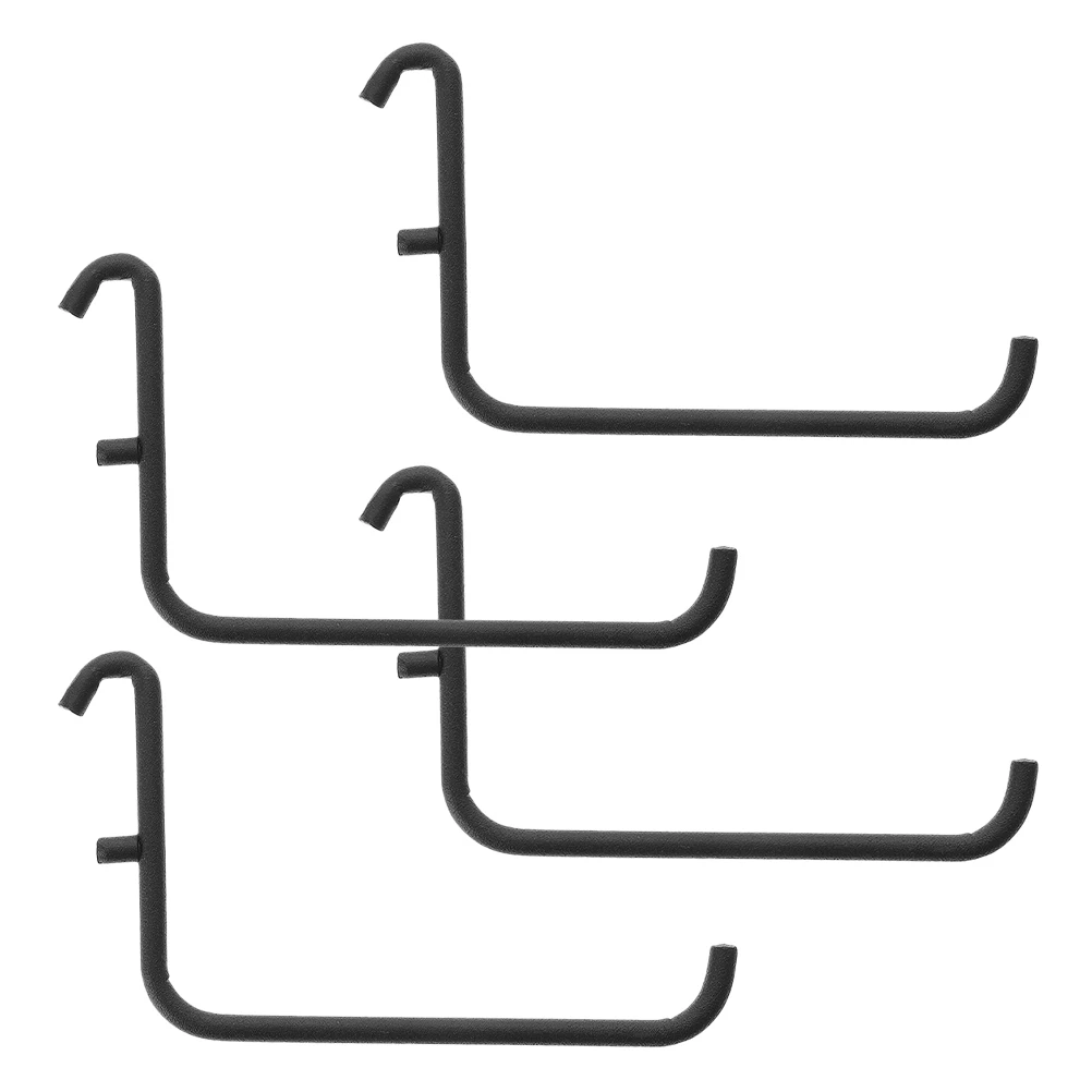 

4pcs Metal Coated Brackets Pegboard Hooks for Wall Tool Storage ganizer Bins Desktop Office School Garage Fade Resistant Easy