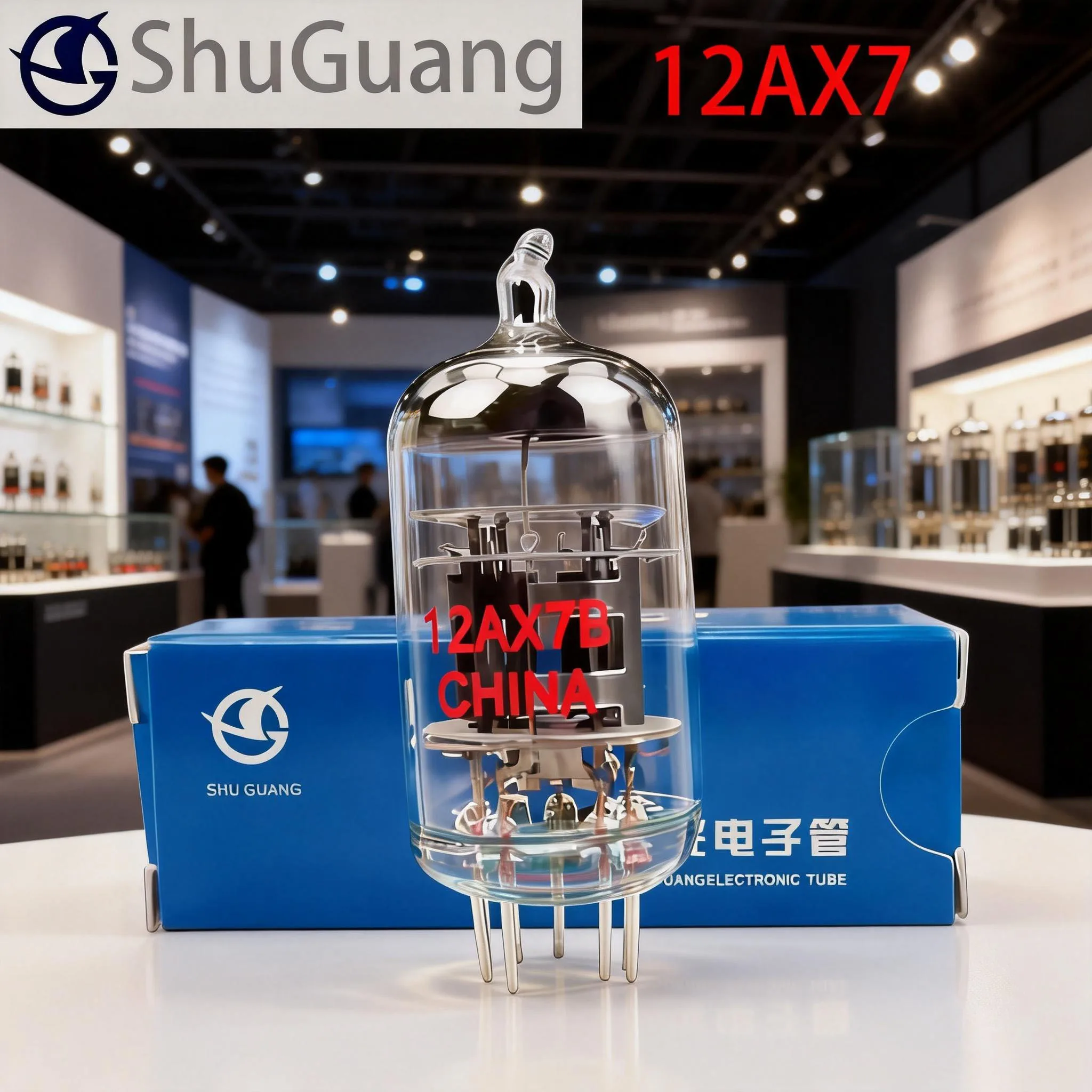 SHUGUANG 12AX7 12AX7B Lampa elektronowa do wzmacniacza gitarowego, zamiennik audio 12AX7 ECC83, precyzyjnie dopasowana lampa elektroniczna — zdjęcie produktu 5