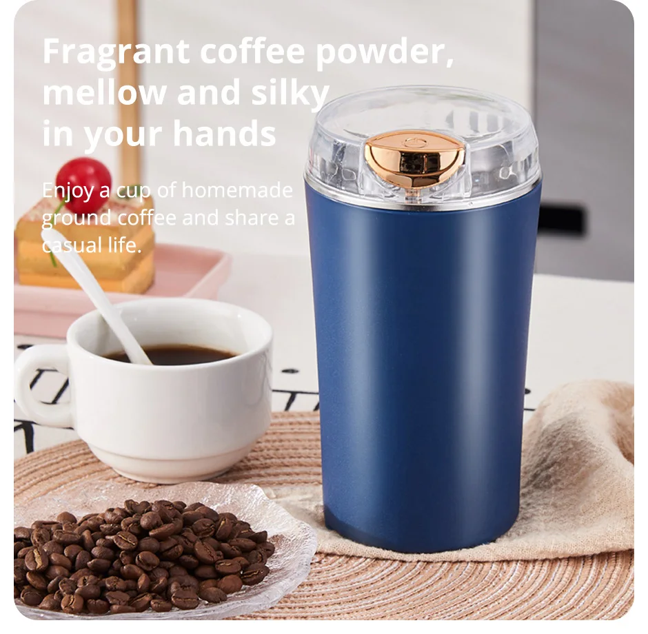 Small Electric Grinding Machine Grain Grinder Coffee Grinder Stainless Steel Nuts Beans Grains Mill Herbs for kitchen image 2