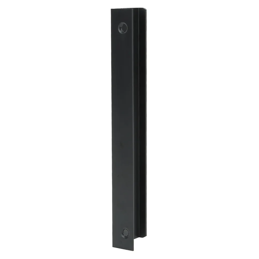 10pcs Modern Aluminium Alloy Cabinet Edge Pulls Black Concealed Mount Drawer Pull Handles Finger Pull Door Handles Kitchen