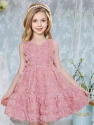 Printed Girl Dress Egg Girl Birthday Party Dress Beauty Pageant Piano Dress