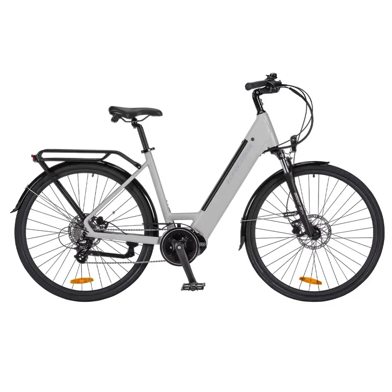 EU Stock 700C Electric City Bike Bafang M200 250W Mid Motor 8 Speed 10.4Ah Integrated Battery Disc Brake