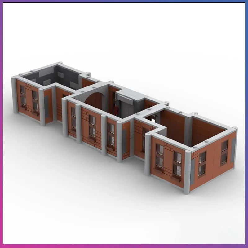 

417 деталей MOC: Дополнительный этаж для набора 76294 «Знаменитый фильм», архитектурная диорама, технологическая модель, строительные блоки, кирпичики, игрушка, подарок для детей