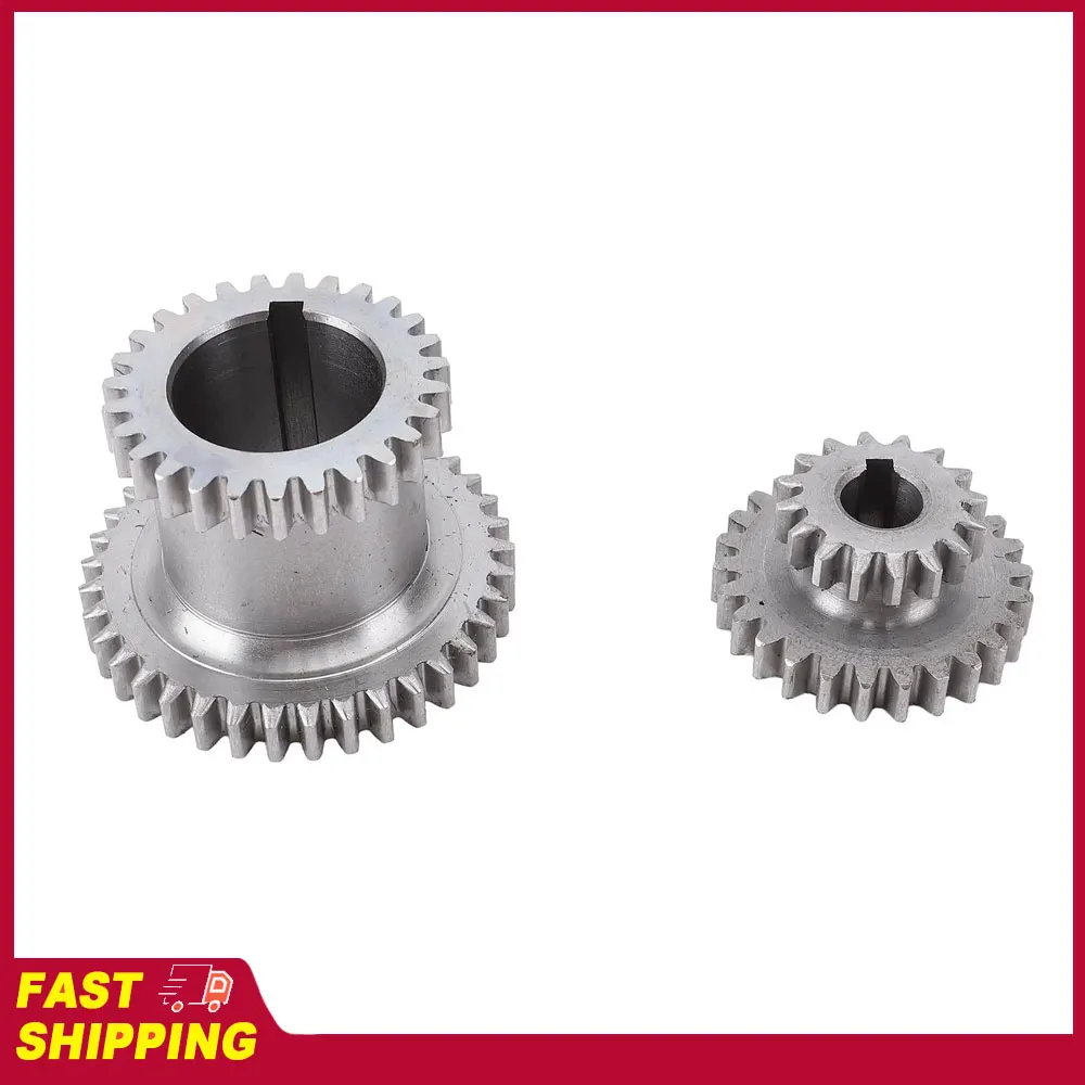 

Комплект металлических шестерен для токарного станка (2 скорости: высокая/низкая), запасные части для токарных станков 0618, 7x12, 7x14, мини-токарный станок