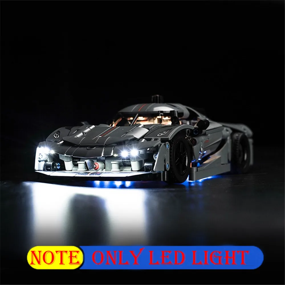 Technic Car Led Light Kit Voor 42173 Jesko Absolut Hypercar Niet Bouwstenen (Alleen Verlichtingsset)