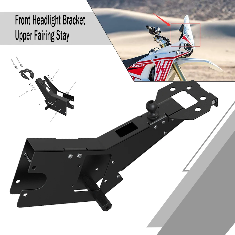 

For KOVE 450 Rally 2022-2025 2024 Front Headlight Bracket Upper Fairing Stay Motorcycle Head Cowling Headlamp Holder Navigation