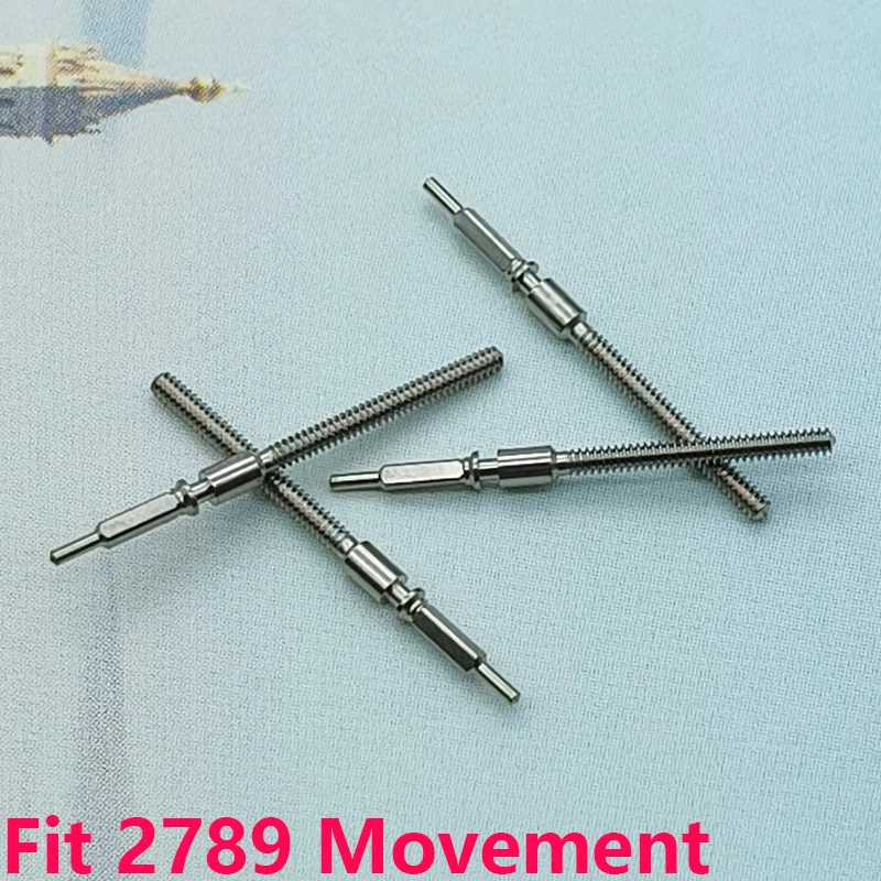 2/4PCS 2789 Movement Watches Crown Stem Fits for 2789 Movement Men Watch Repair Standard Watch Crown Stem Parts