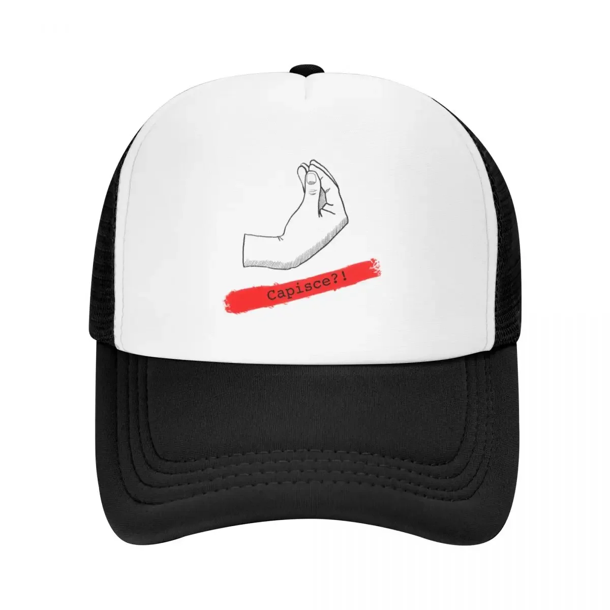 Capisce italiano mano meme Berretto da baseball Berretto tattico militare Cappello da gentiluomo Berretto da baseball Cappelli Donna Uomo