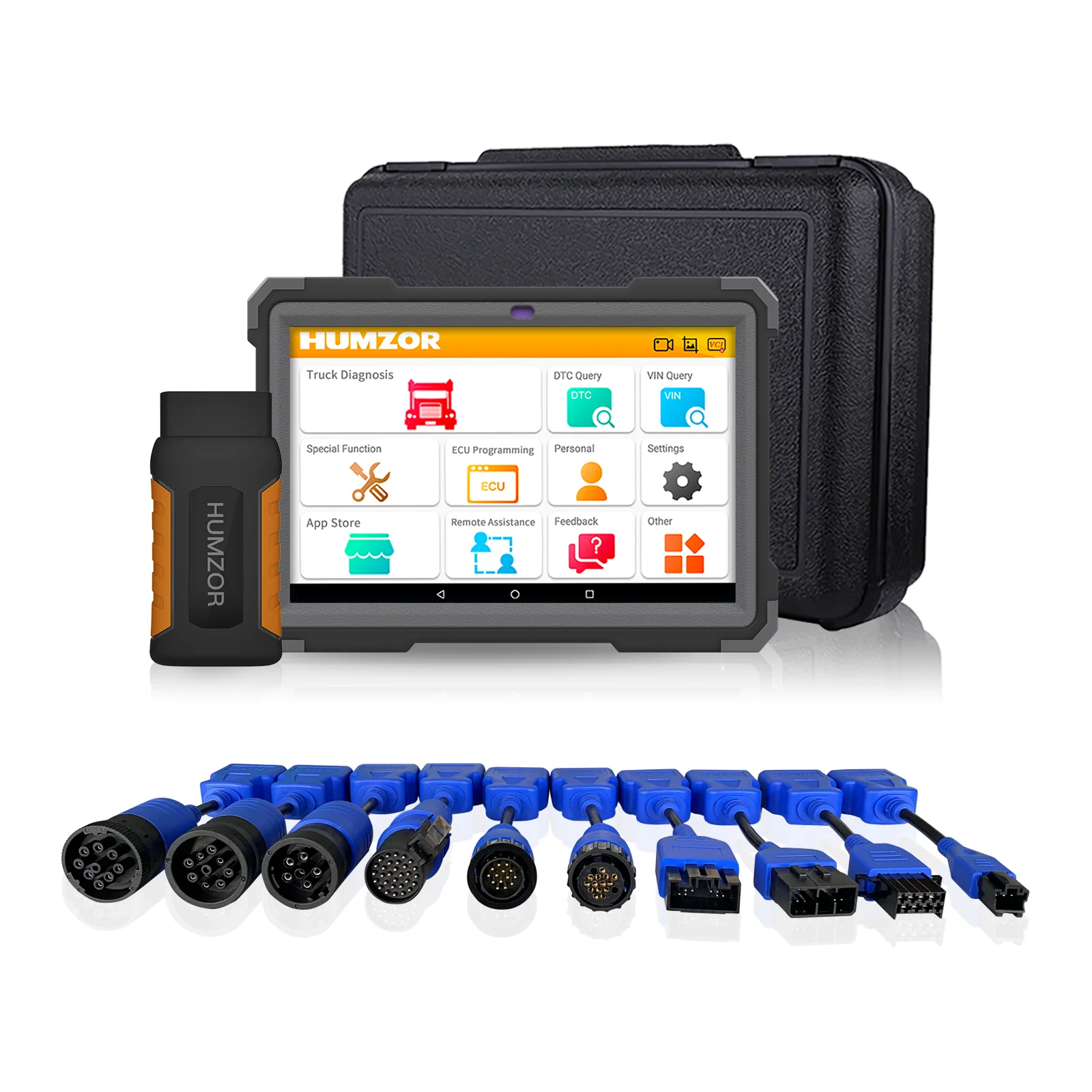 

Humzor NexzDAS ND566 E Lite Heavy Duty Truck Full System Diagnostic Scanner For 12-24V Diesel Vehicles OBD2 Tools