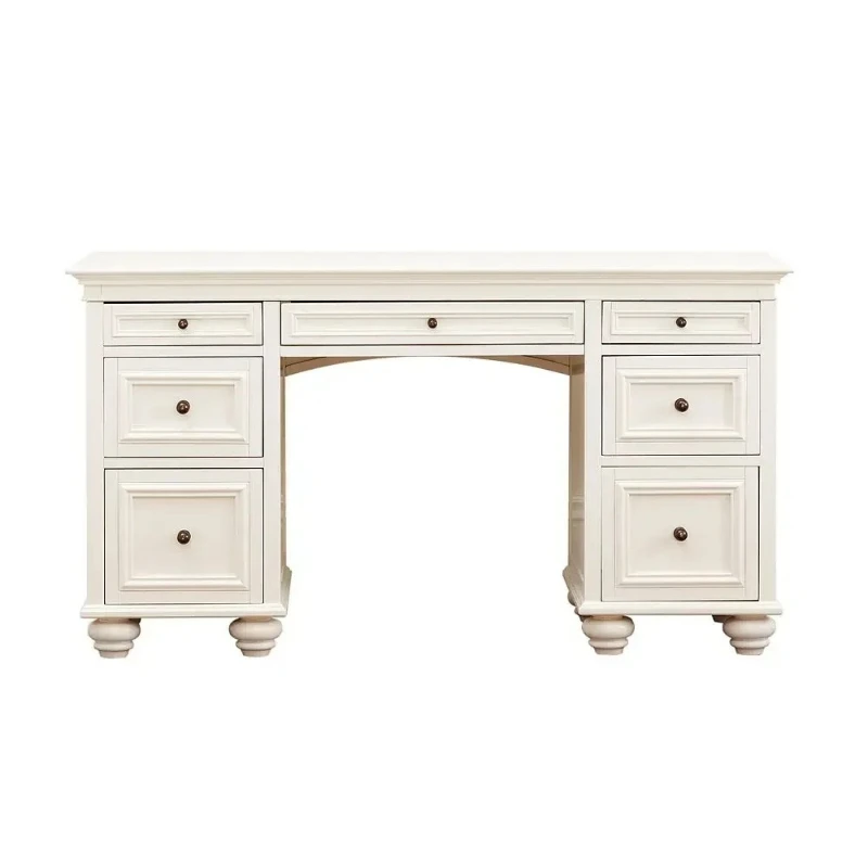 

минималистичный современный компьютерный стол в средиземноморском стиле из белого массива дерева