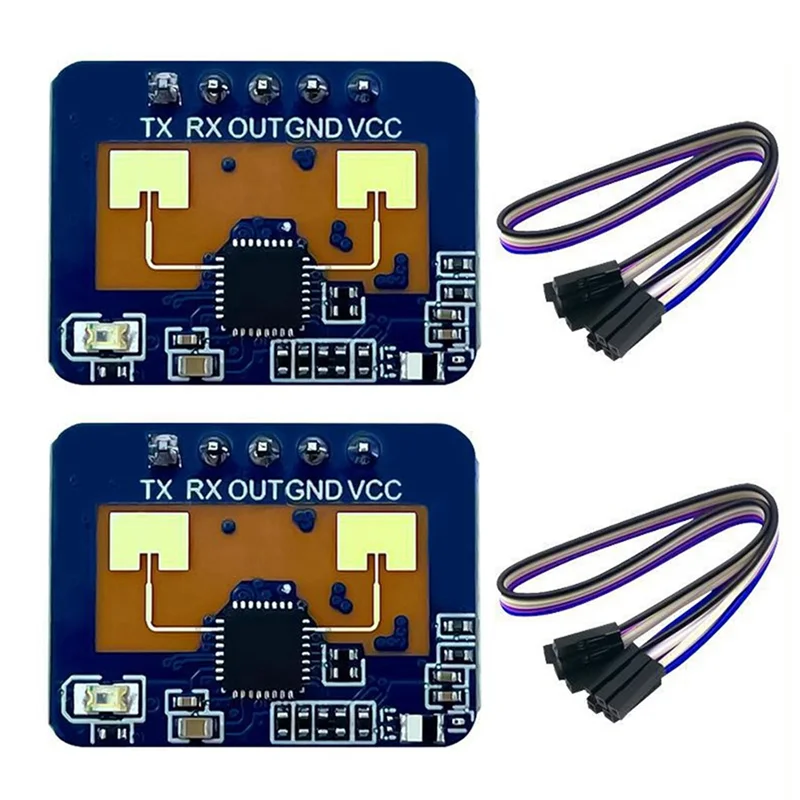 ABGN 2X HLK-LD2410C 24G Human Presence Sensor Support BT Function App Radar Sensing Module FMCW Millimeter Wave Motion