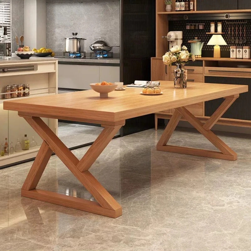 Kitchen Luxury Space Saving Dining Tables Solid Wood Coffee Seating Room Dining Tables Mesa Comedor Extensible Kitchen Furniture