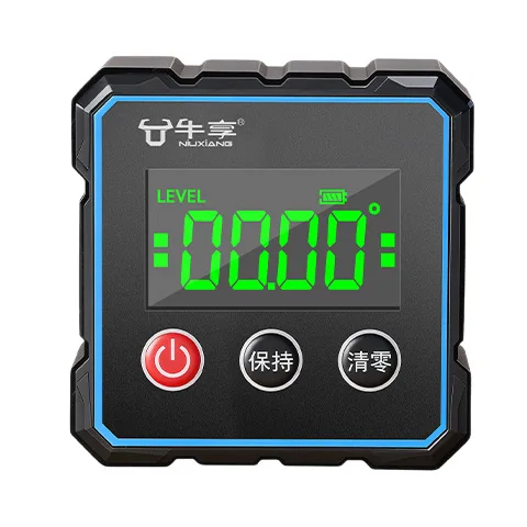 5-Sided Strong Magnetic Mini Inclinometer - Dual-Side Laser Digital Horizontal Angle Ruler Cross-border Measuring Tool