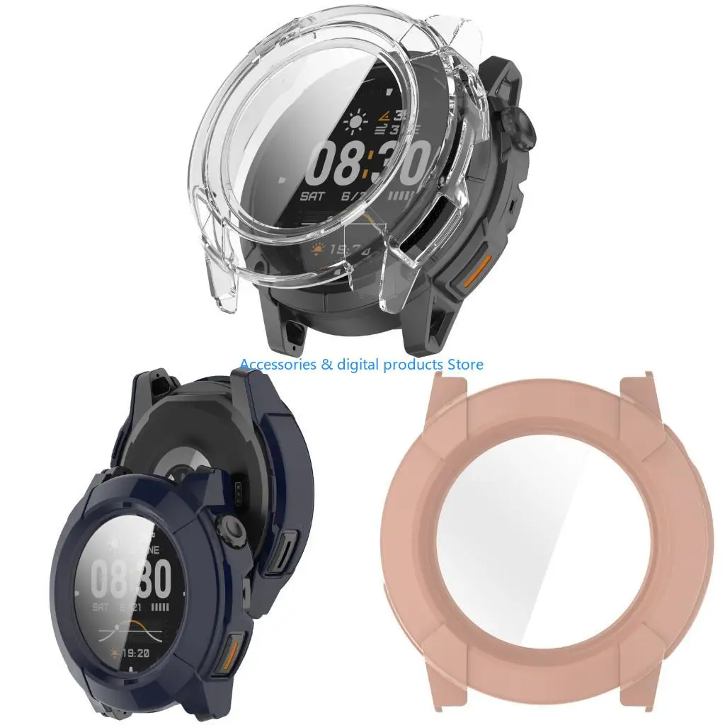 77JD Strong Smartwatch Guard Case Build In Screen Protector Full Body Defense Against Scratches Easy installs for Watch