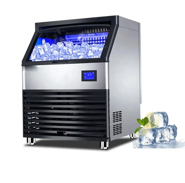 Ice Maker Commercial Use Outdoor Car Hotel RV Square Shaped Ice Production High Quality Solar-Powered Cube