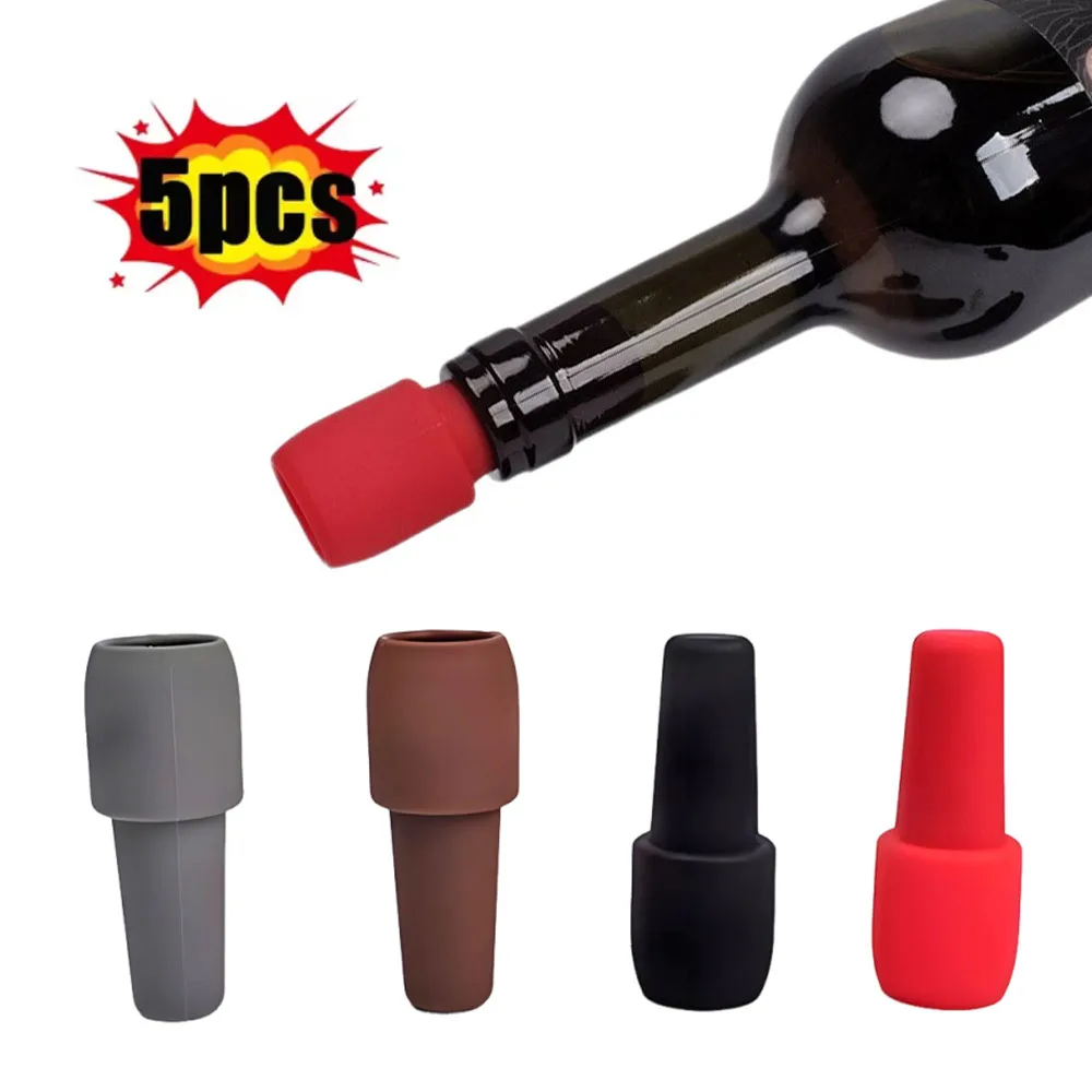 

Red Wine Bottle Stopper Universal with Soft Silicone Double Seal Bottle Stopper and Cap Bar Wine Utensils Kitchen Tools