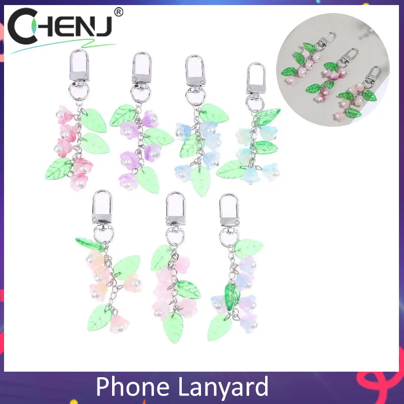 

Y2K Эстетика Конвалія Брелок Изысканный Цветок Брелок Сумка Подвеска Милый Девочий Ремешок Для Телефона Праздничные Подарки