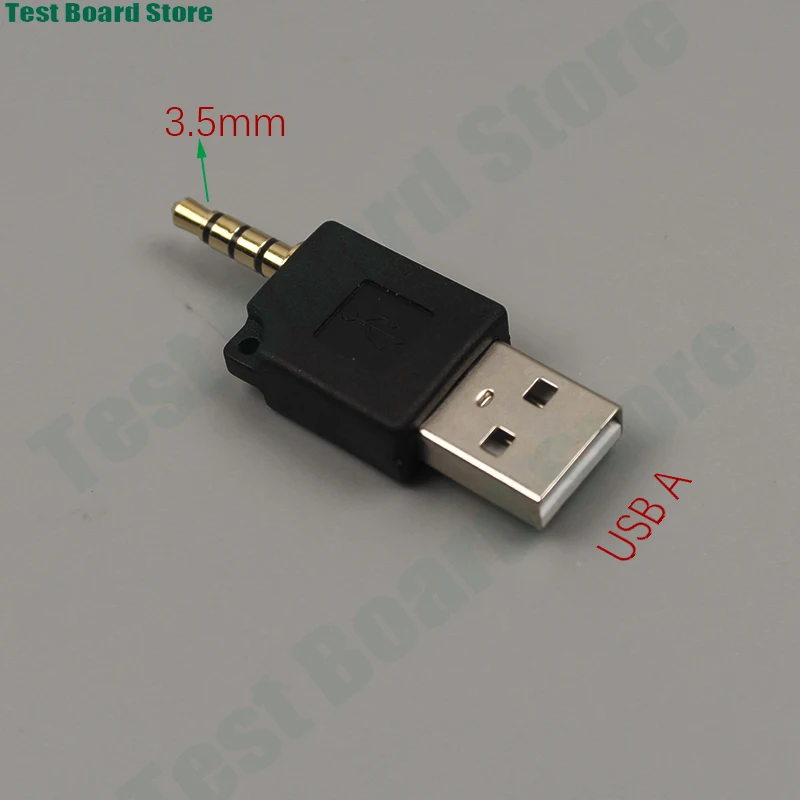 

1Pce 3.5mm audio jack AUX to USB2.0 male extension cable converter for Apple iPod Shuffle 1st 2nd MP3