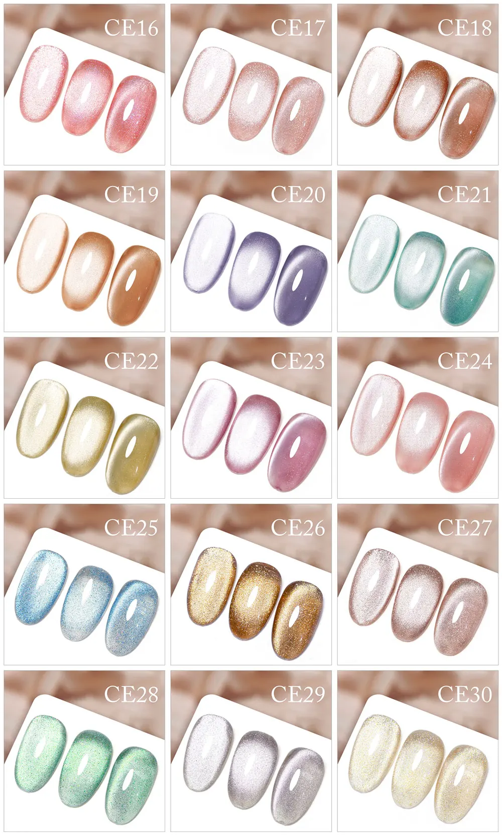 Cani galaxie kristall katzenauge gel venalisa magnet malerei gel semi permanente uv lack hybrid lacke ge glitter uv farbe – Detail 8