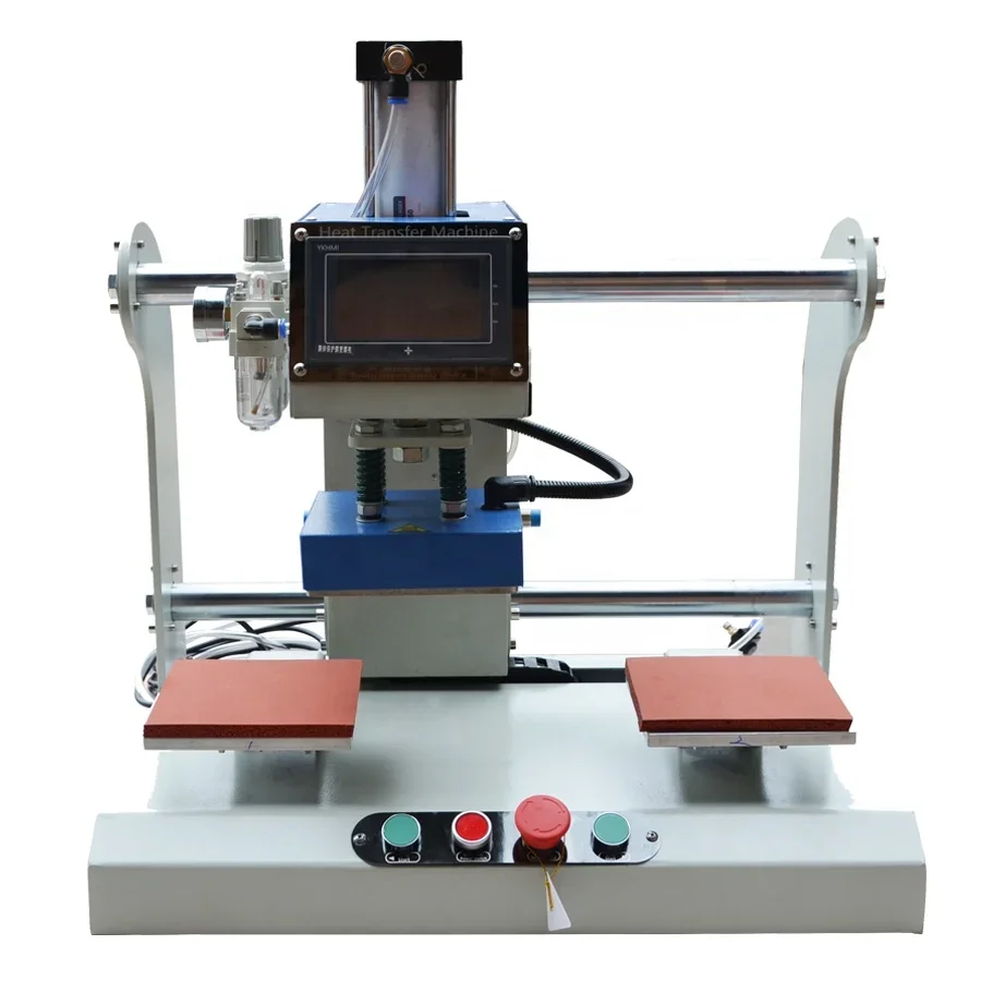 

Up-Sliding Pneumatic Double-Station Label Heat Press Machine