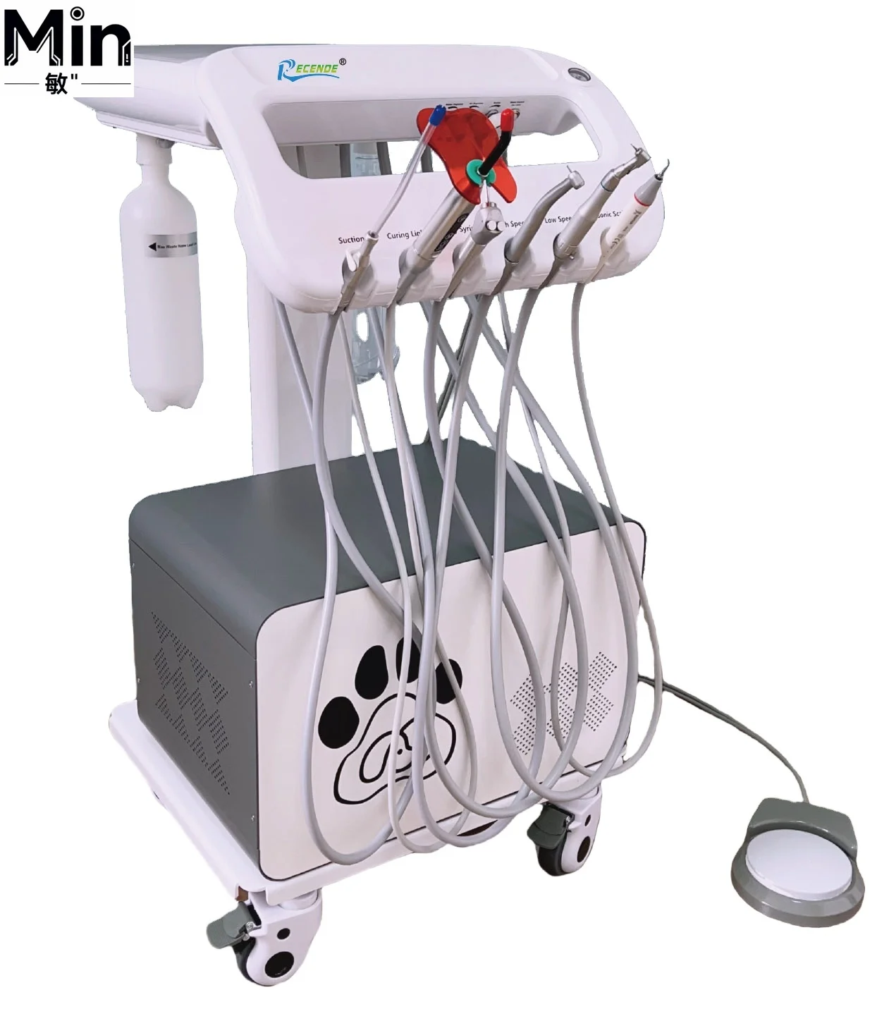 

BL-610C 10L Air Tank Veterinary Unit, Portable Mobile Animal Unit with LED Scaler